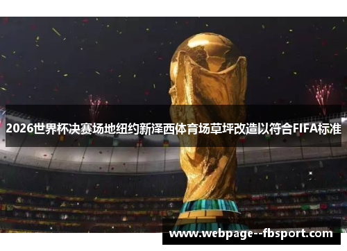 2026世界杯决赛场地纽约新泽西体育场草坪改造以符合FIFA标准 2026世界杯决赛场地纽约新泽西体育场草坪改造以符合FIFA标准